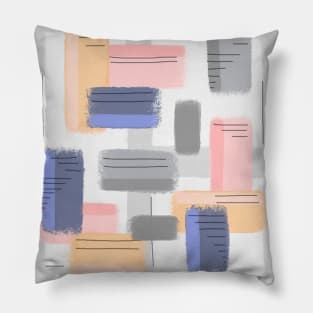 Mod Chalk Nod Abstract Pillow