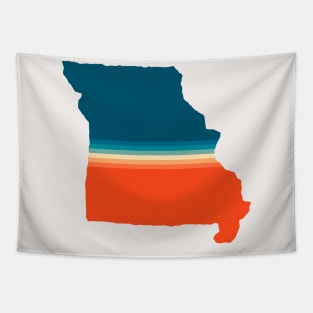 Missouri State Retro Map Tapestry