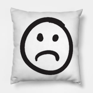 Sad Face Pillow