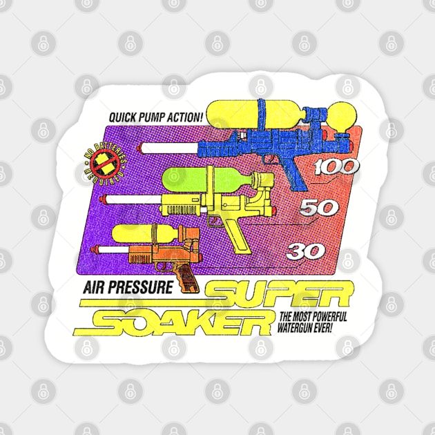 Super Soaker - Water Gun Magnet by nicklower