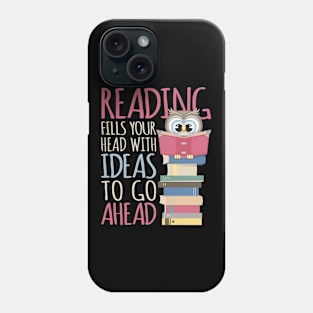 Reading, Book, Librarian & Library, Read Bookworm Kawaii Owl Phone Case