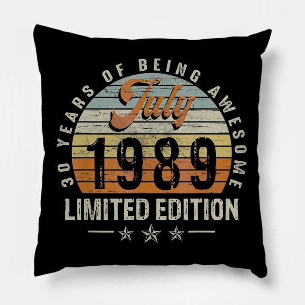 Born July 1989 Limited Edition 31th Birthday Pillow by teudasfemales