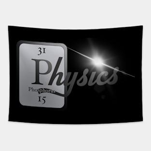 Physics Periodic Table Logo Tapestry