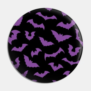 Pastel purple witch spooky bats Pin