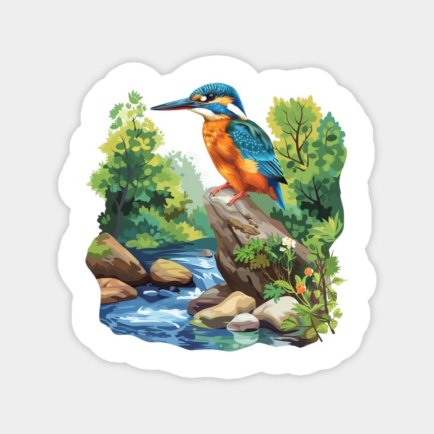 Kingfisher Magnet by zooleisurelife