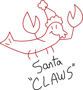 Santa "Claws" Magnet