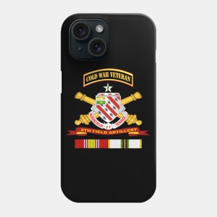 8th Field Artillery w Br - Ribbon COLD WAR Vet Tab Phone Case