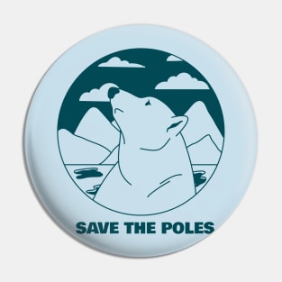 Save the poles Pin