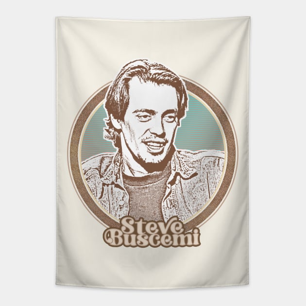 Steve Buscemi // Retro Style Fan Art Design Tapestry by DankFutura