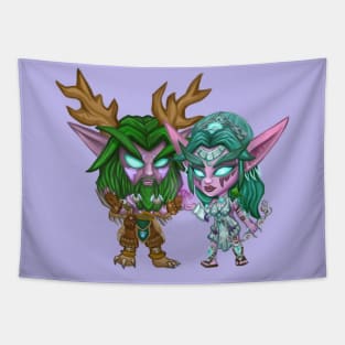 Tyrande and Malfurion Tapestry