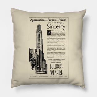 Bullock's Wilshire Grand Opening 1929 Pillow