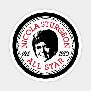 Nicola Sturgeon All Star Est 1970 Magnet