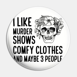 I Like Murder Shows Comfy Clothes Pin