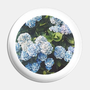 Blue Hydrangea Pin