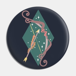 Sagittarius Bow and Arrow (Teal) Pin