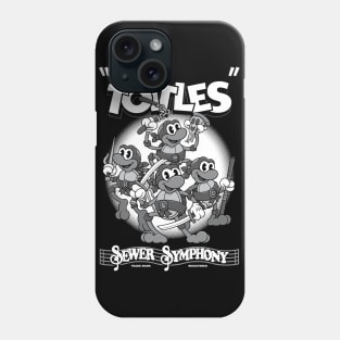 Vintage Cartoon Ninja Turtles - Rubberhose Toitles - Sewer Symphony Phone Case