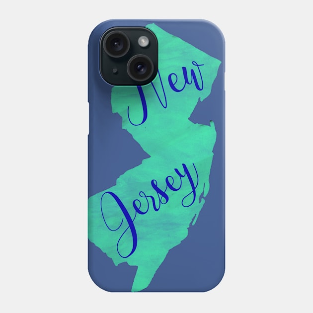 The State of New Jersey - Mint Watercolor Phone Case by loudestkitten