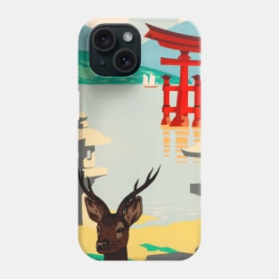 Japan Vintage Travel Poster 1935 Phone Case