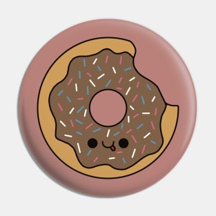 Cute Chocolate Donut - Kawaii Donut Pin