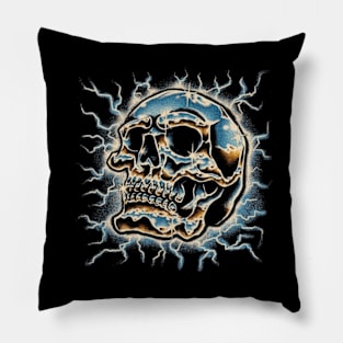 CHROMED SKULL Pillow