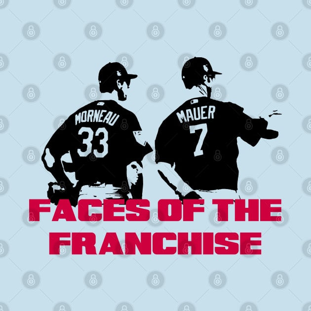 Mauer & Morneau Faces of the Franchise by Pastime Pros