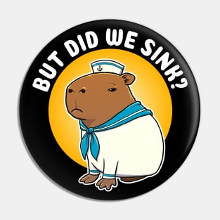 But did we sink Cartoon Capybara Sailor Pin