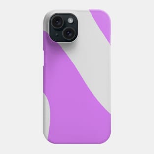 Boho purple and gray pastel swirl pattern Phone Case