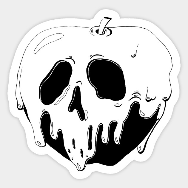 Download poison apple - Snow White - Sticker | TeePublic