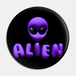 Alien Purple Pin