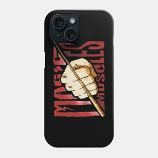 Mashle Magic and Muscles Mash Fist x Wand Cool Streetwear Red Graffiti with White Outline Phone Case