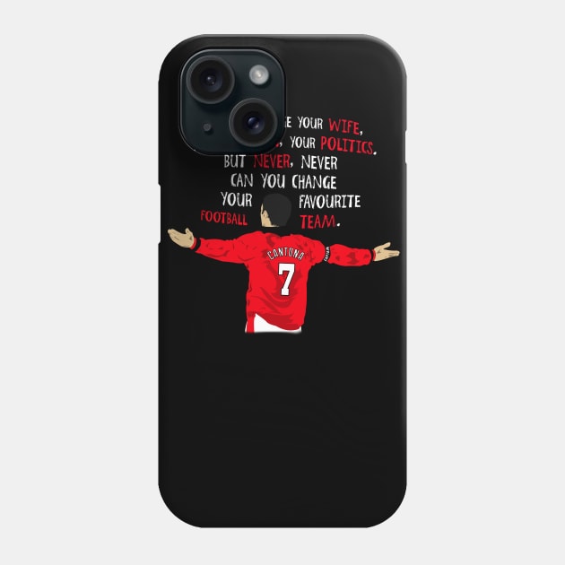 Eric Cantona Quote Phone Case by TheUnitedPage