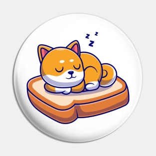 cut cat sleeping on bread Pin