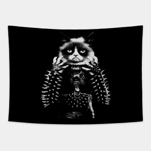 Black Metal Cat Tapestry