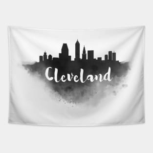 Cleveland watercolor Tapestry