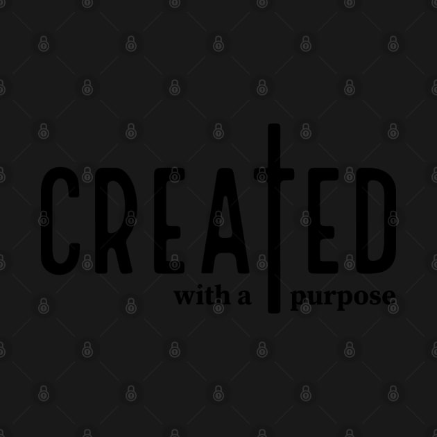 Created With a Purpose, Christian, Self Love, Easter, Worthy, You Matter, Religious, Faith, Jesus by Saraahdesign