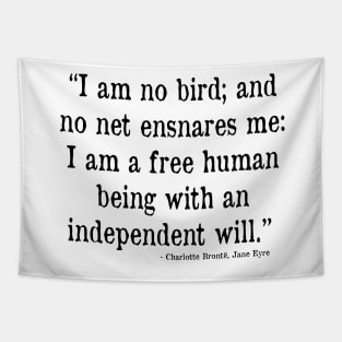 Jane Eyre, Free Human Being Quote Tapestry