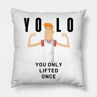 YOLO Skinny Man Edition Pillow