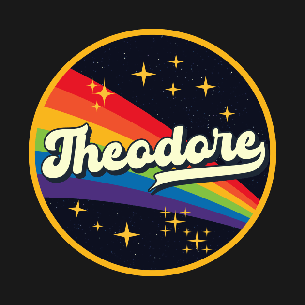 Theodore // Rainbow In Space Vintage Style by LMW Art