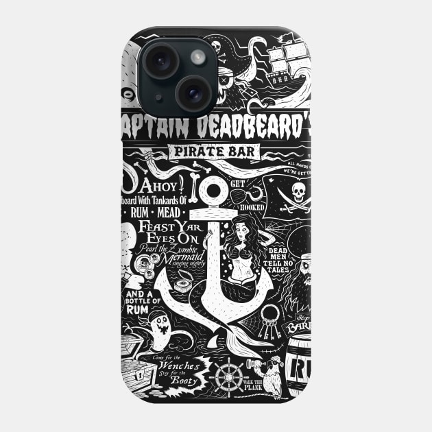 Captain Deadbeard's Phone Case by chrisraimoart