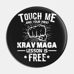 KRAV MAGA Gift: Our First Krav Maga Lesson Is Free Pin