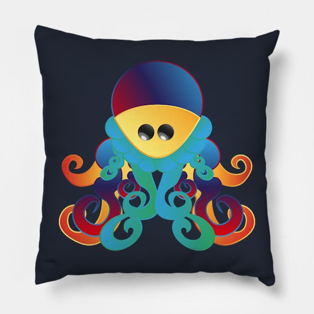 Octopus Pillow by jefvr