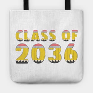 Class Of 2036 First Day Kindergarten or Graduation Tee. Tote