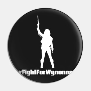 Fight For Wynonna Earp Silhouette - White Pin