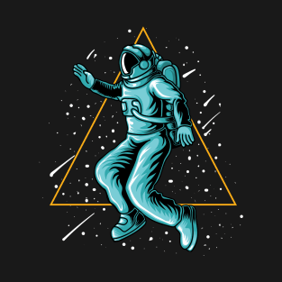 Astronaut Starry Triangle T-Shirt