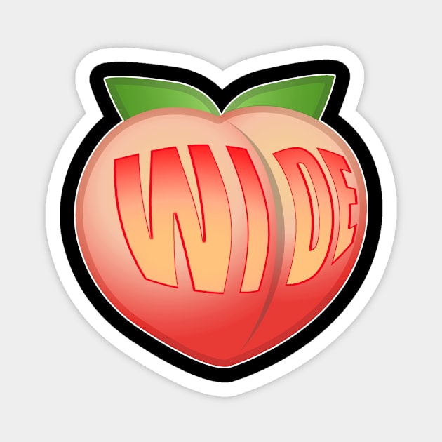 WIDE PEACH Magnet by Widefest