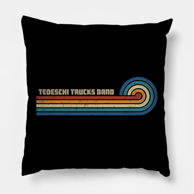 Tedeschi Trucks Band - Retro Sunset Pillow by Arestration