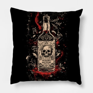 Bad Feeling - skull label Pillow