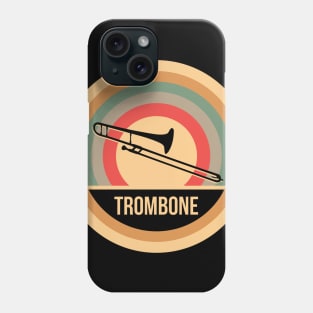 Retro Vintage Trombone Gift For Trombone Players Phone Case