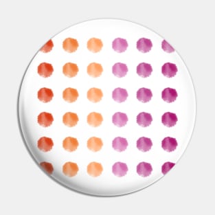 Watercolor Dots - lesbian pride Pin