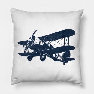 Vintage Bi Plane Pillow